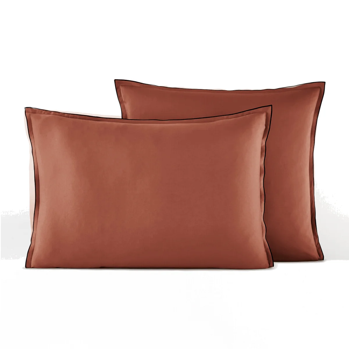 Victor Plain 100% Washed Cotton Satin 300 Thread Count Pillowcase – image 1