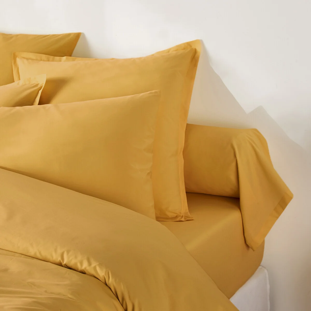 Best Quality Plain 100% Cotton Percale 200 Thread Count Bolster Pillowcase – image 4