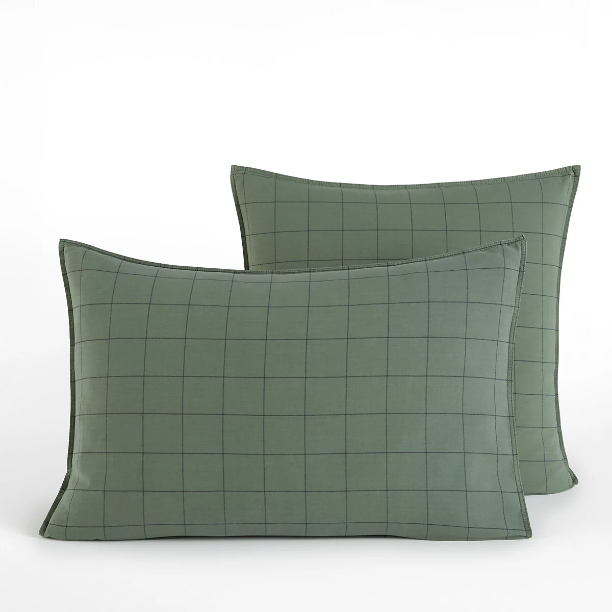 Ponlok Checked 100% Organic Cotton 350 Thread Count Pillowcase – image 1