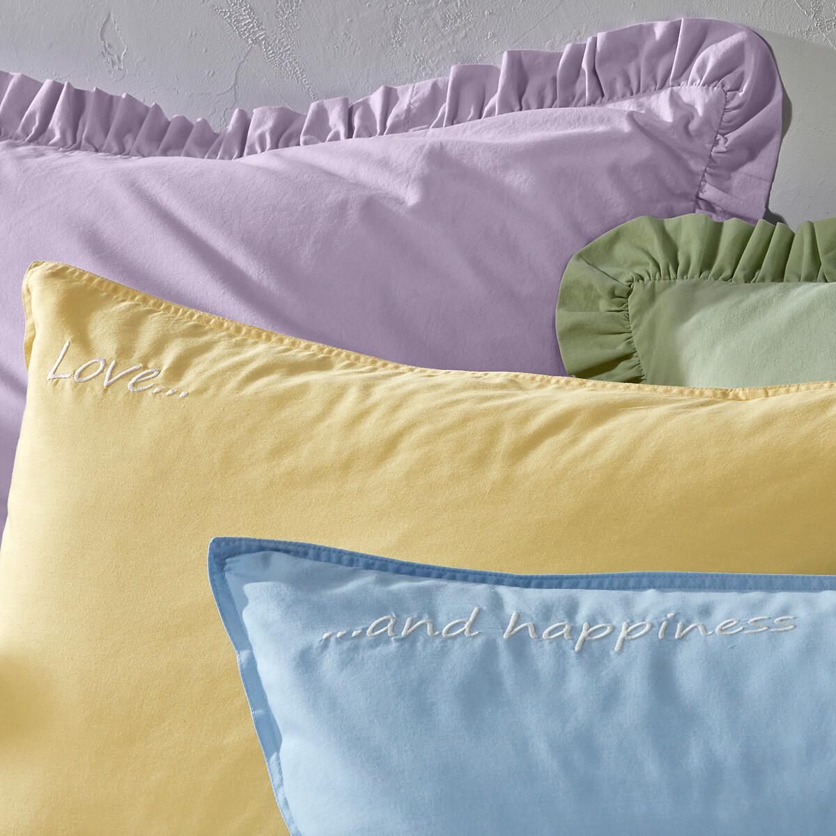 Scenario 100% Washed Cotton Ruffle Pillowcase – image 7