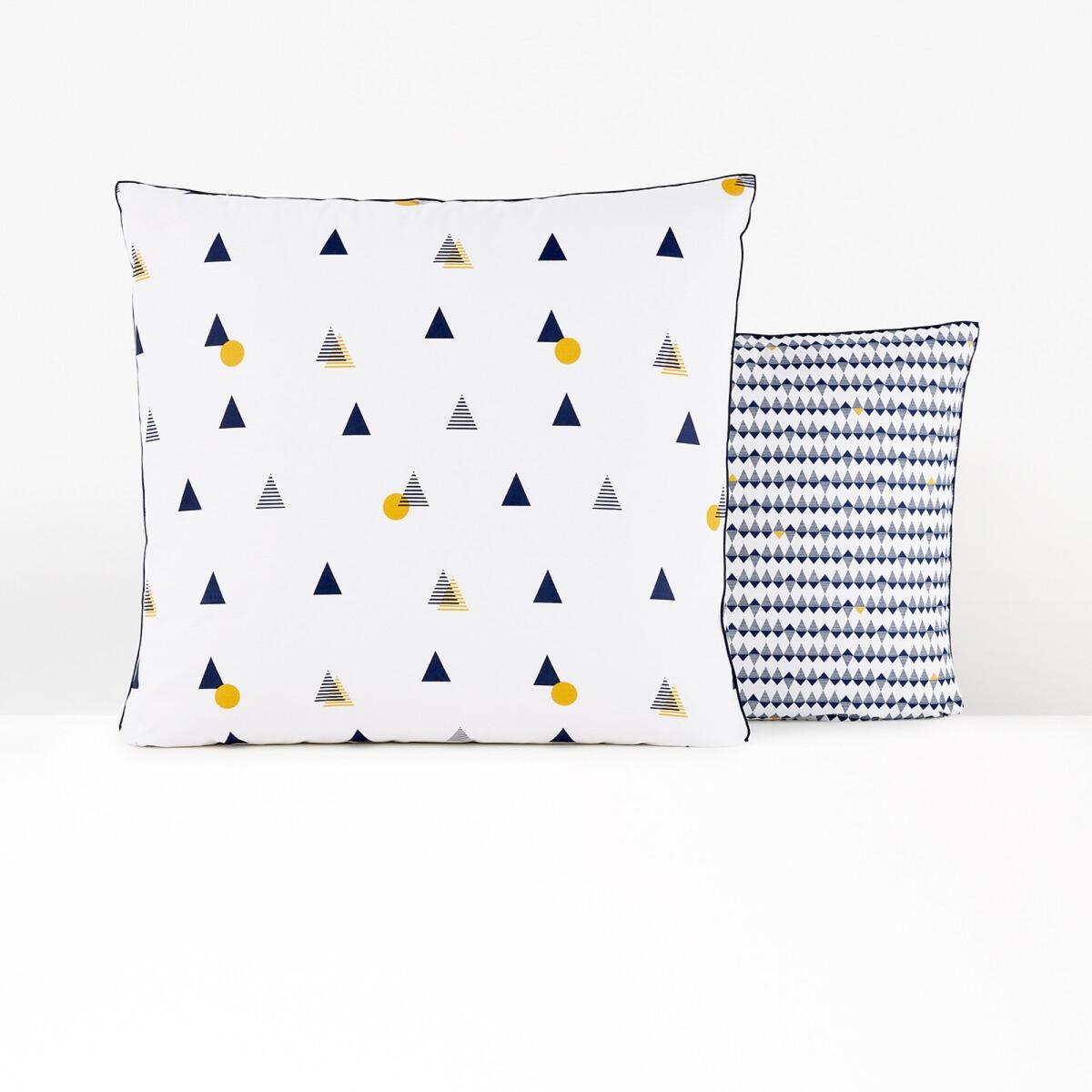 Digna Geometric Printed Cotton Percale Pillowcase – image 2