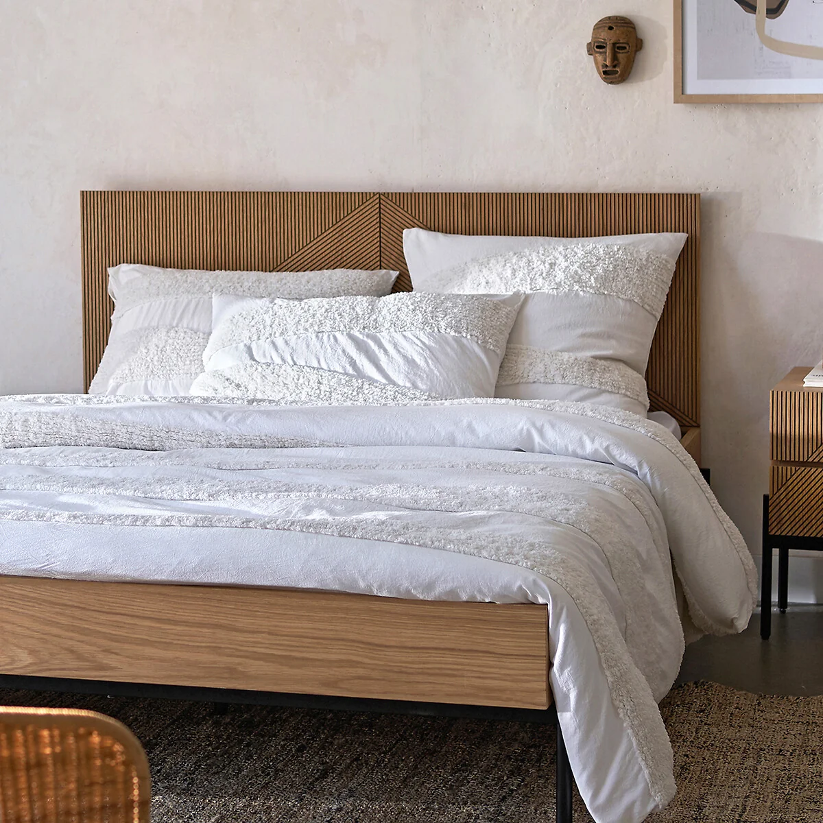 Tassili Textured 100% Cotton Pillowcase – image 3