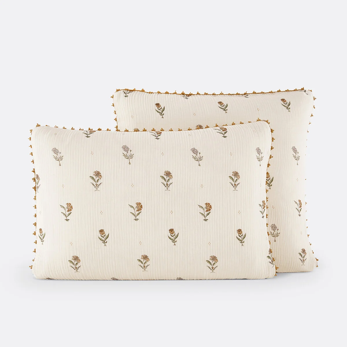 Emeline Floral 100% Cotton Muslin Pillowcase – image 2