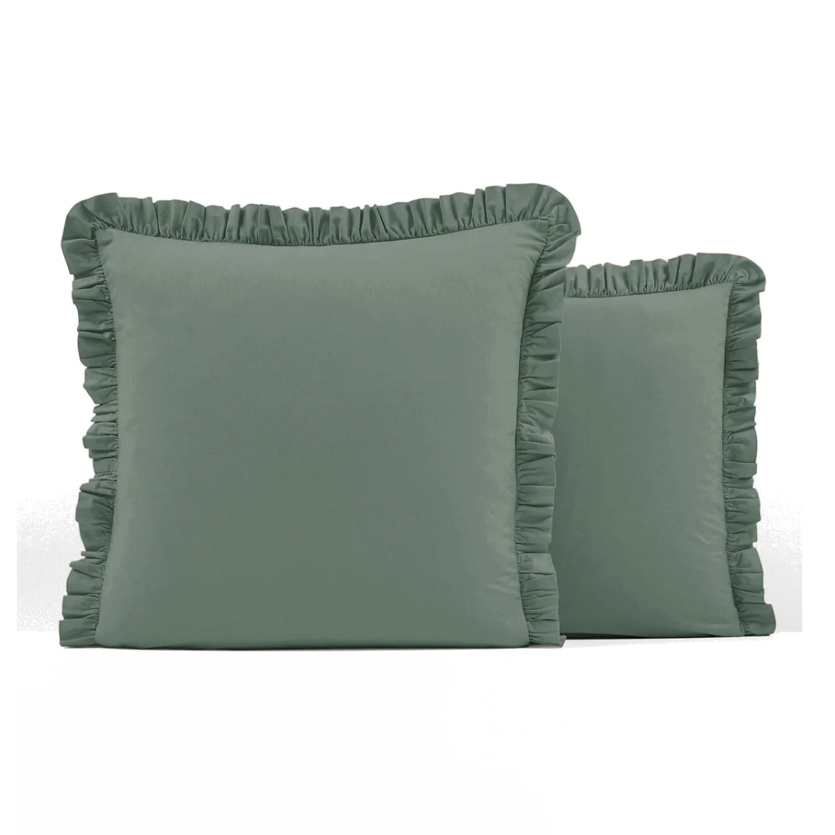 Ruffle 100% Washed Cotton Pillowcase – image 1