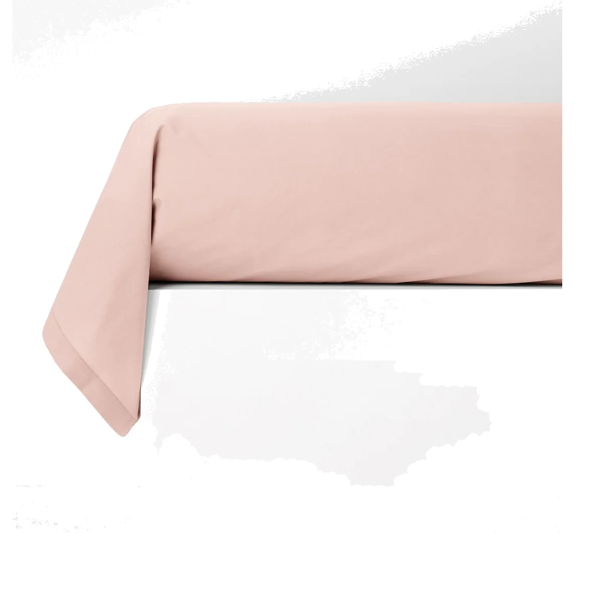 Best Quality Plain 100% Cotton Percale 200 Thread Count Bolster Pillowcase – image 1