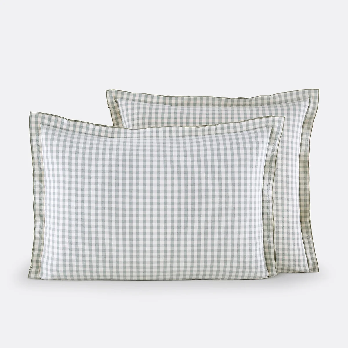 Maddy Checked 100% Cotton Seersucker Pillowcase – image 2