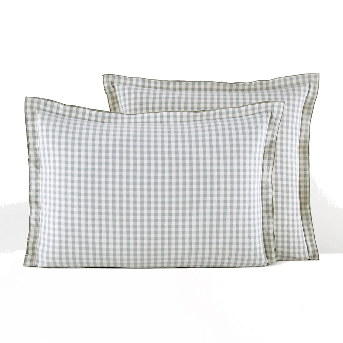 Maddy Checked 100% Cotton Seersucker Pillowcase – image 1