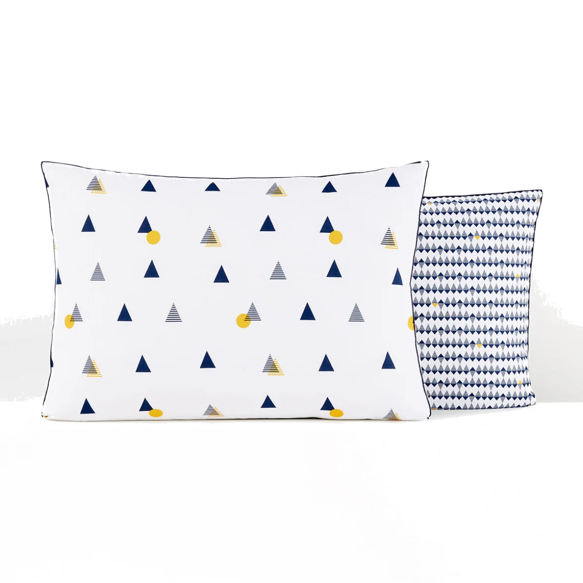 Digna Geometric 100% Cotton Percale 180 Thread Count Pillowcase – image 1