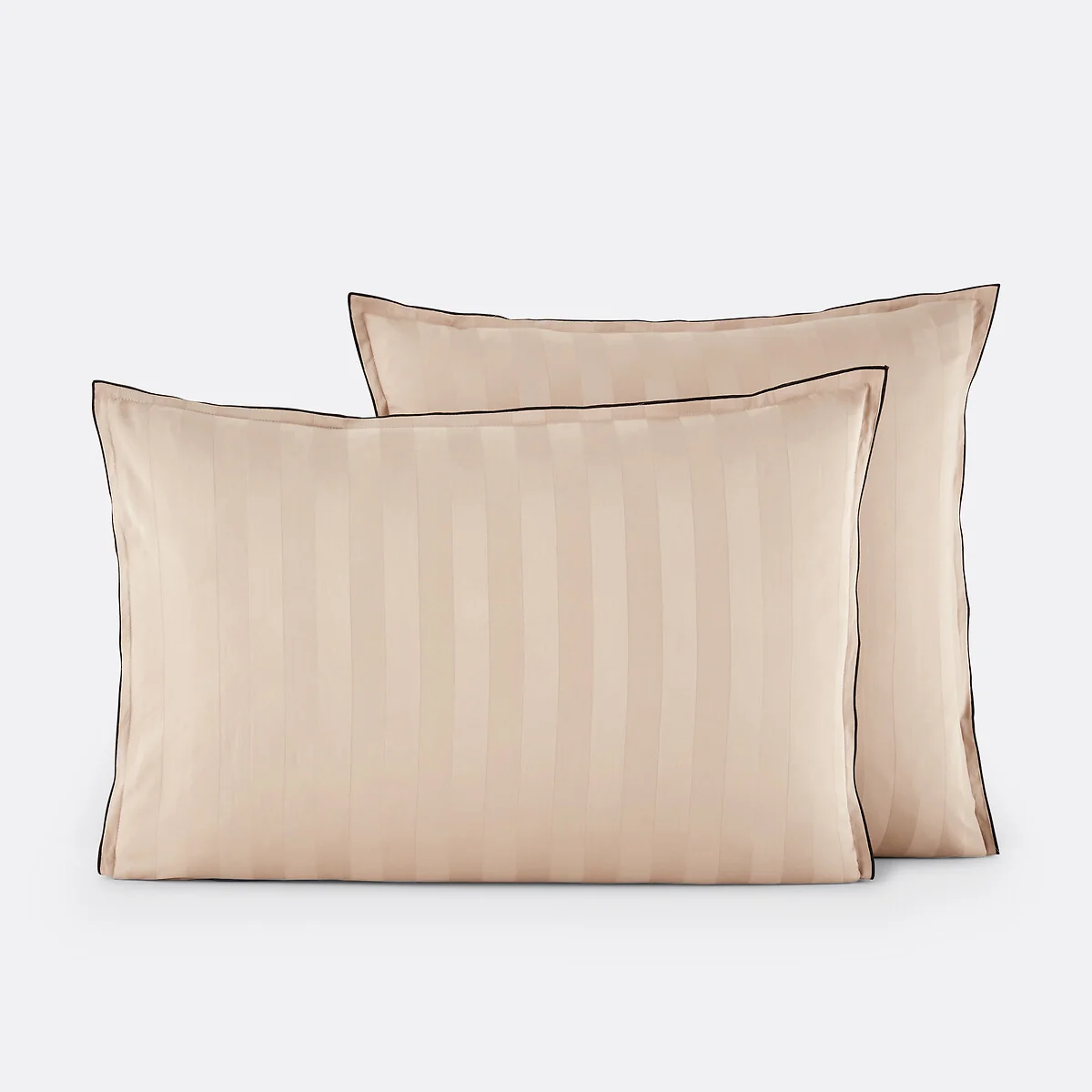 Victor Striped 100% Washed Cotton Satin 300 Thread Count Pillowcase – image 2