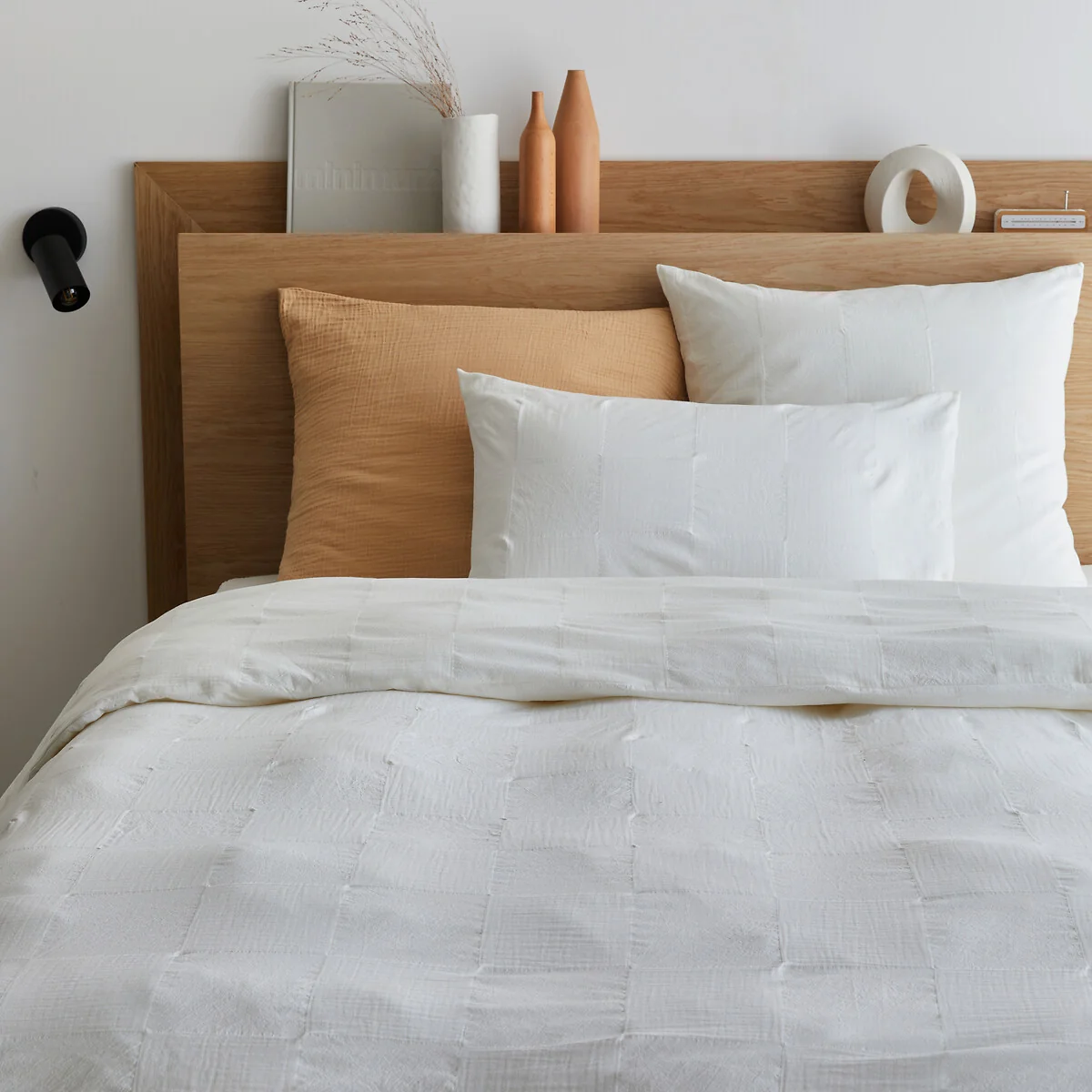 Agathe Checkerboard 100% Cotton Pillowcase – image 3