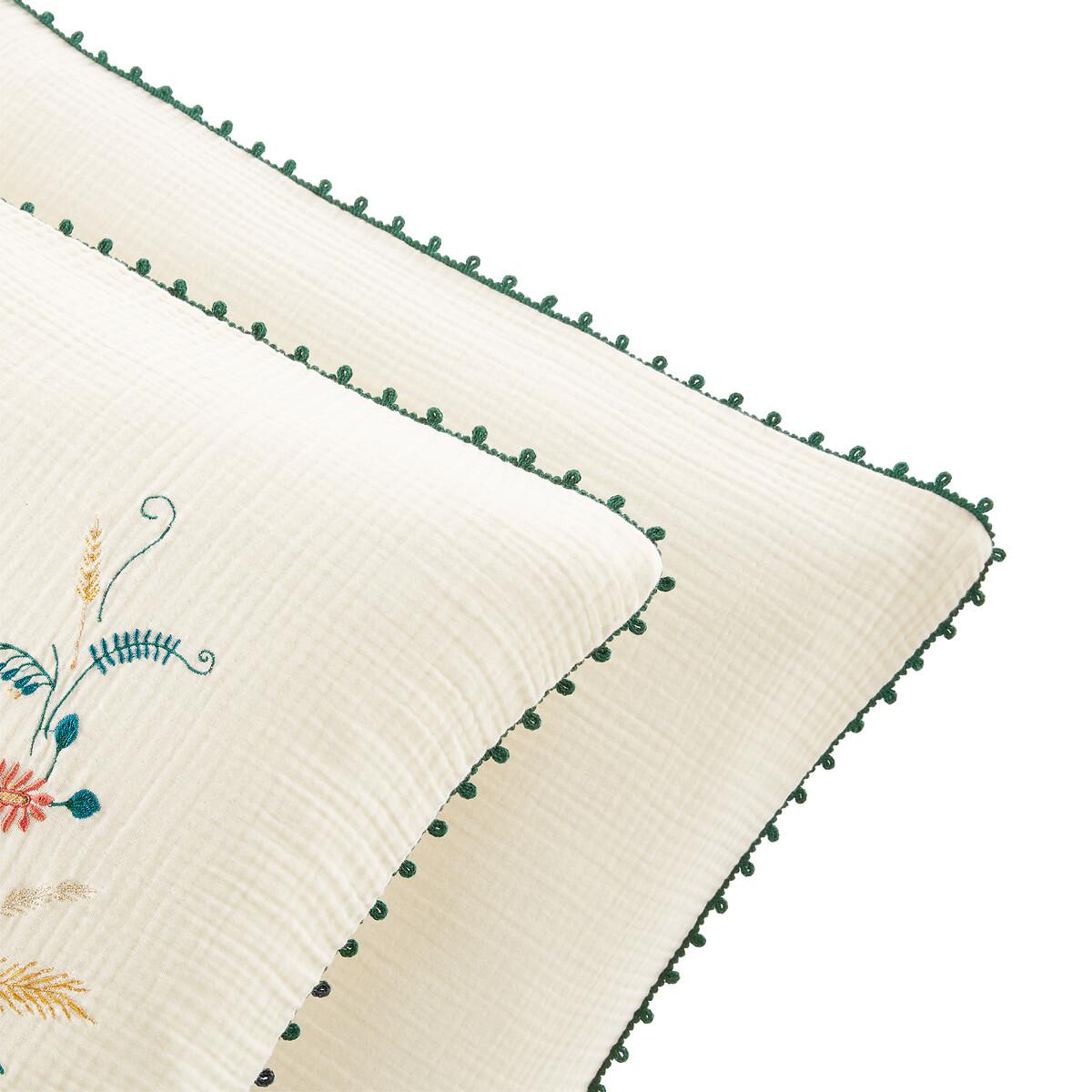 Sumi Floral 100% Cotton Muslin Pillowcase – image 4