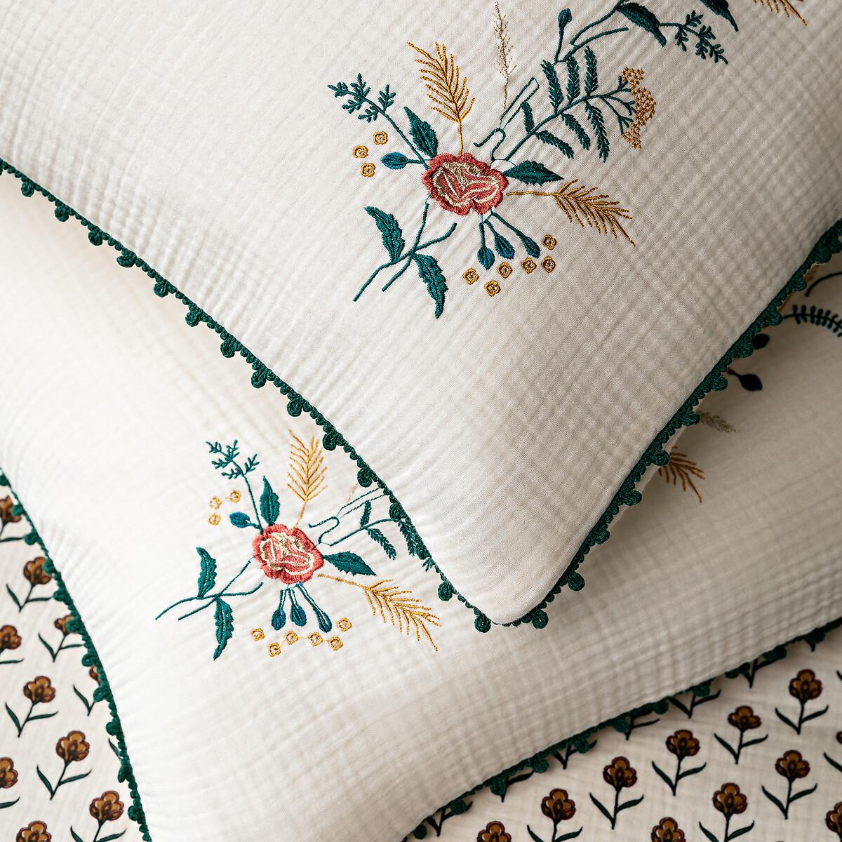 Sumi Floral 100% Cotton Muslin Pillowcase – image 5