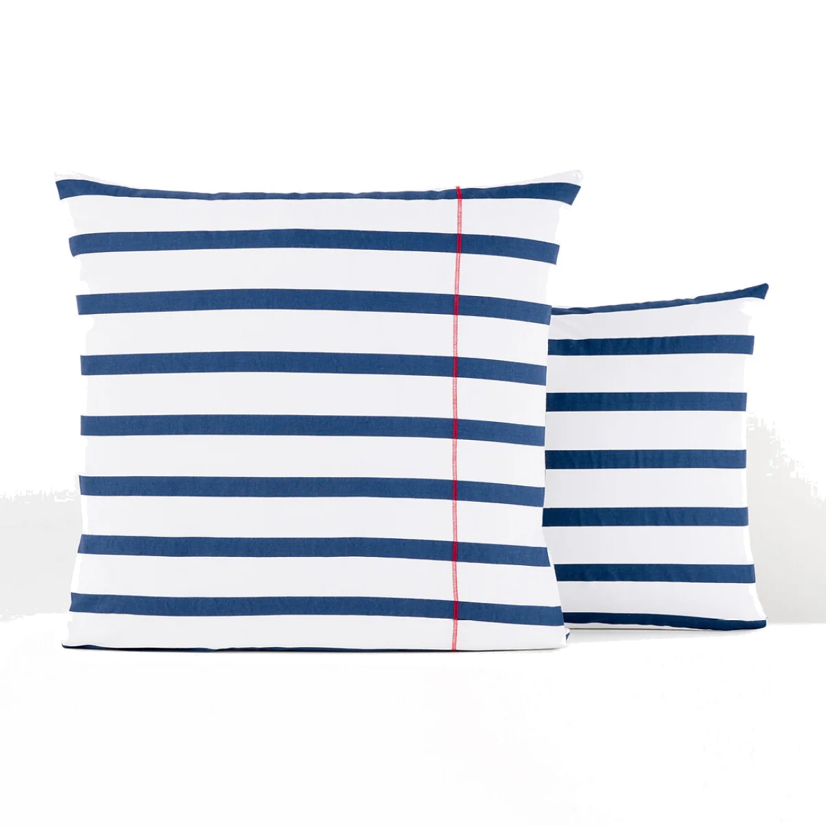 Malo Striped 100% Cotton Pillowcase – image 1