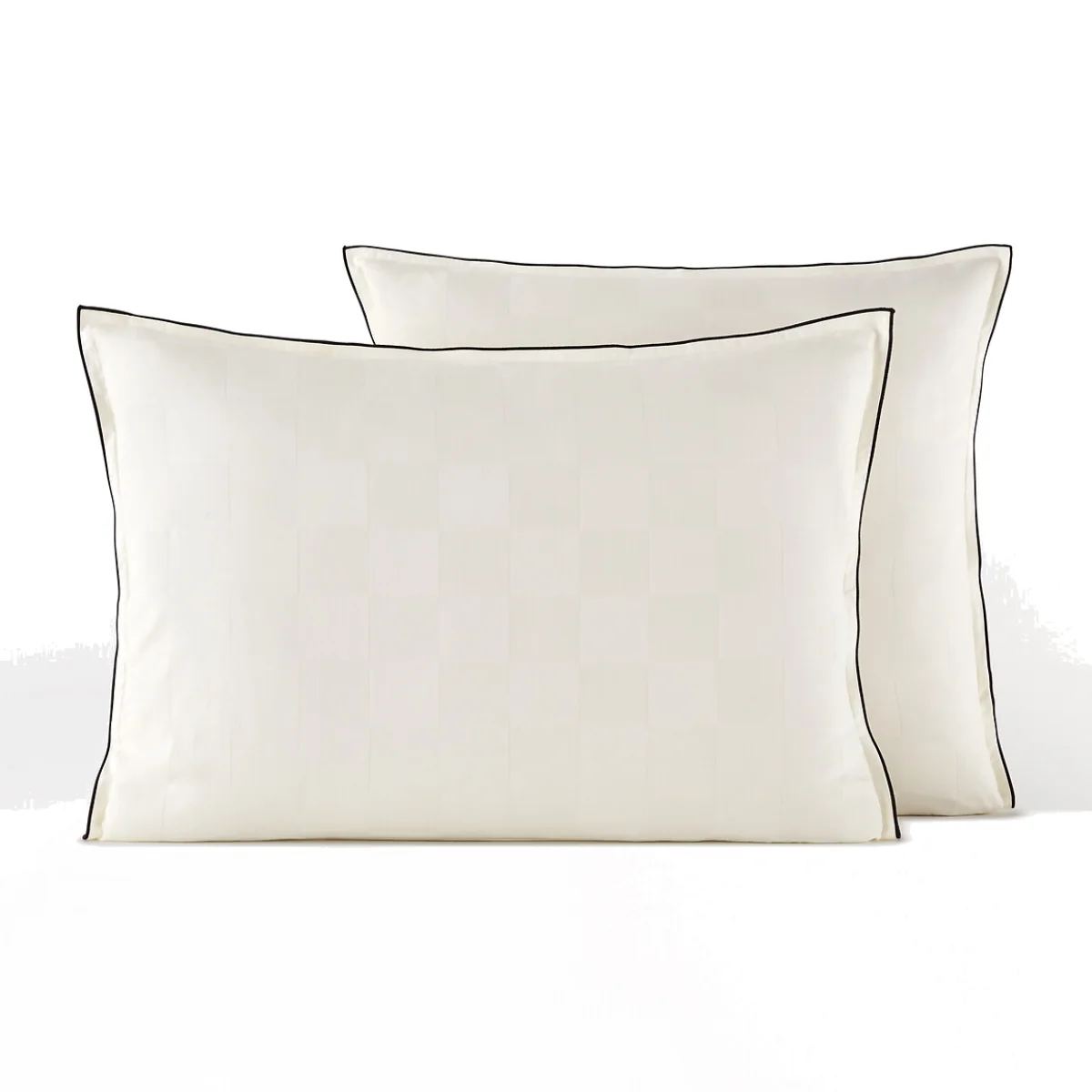Victor Checkerboard 100% Washed Cotton Satin 300 Thread Count Pillowcase – image 1