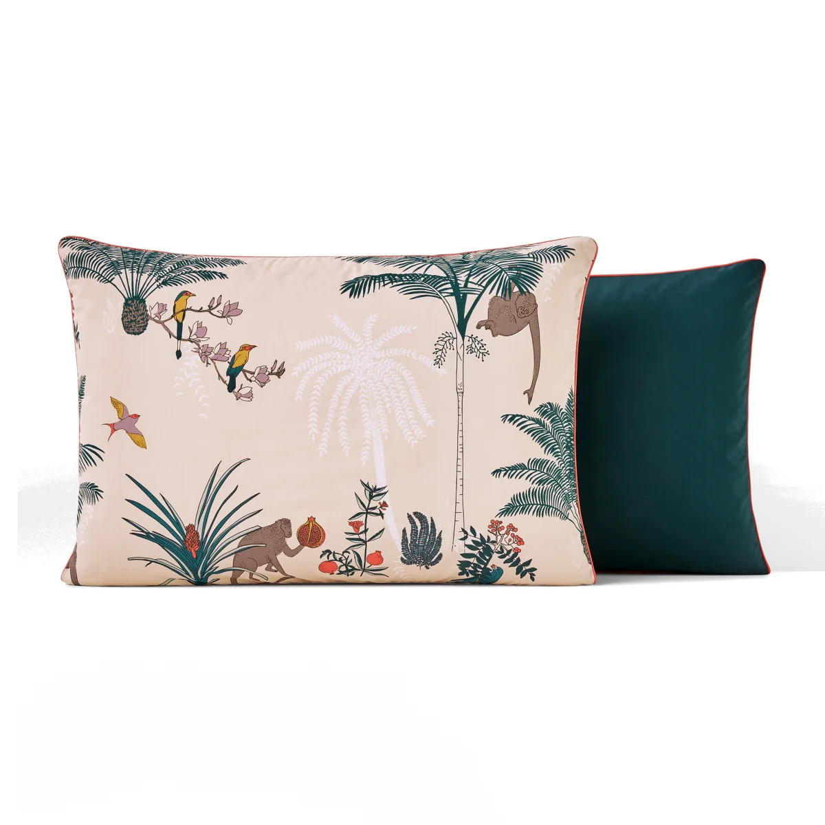 Carmen Jungle Animal 100% Cotton Percale 200 Thread Count Pillowcase – image 1
