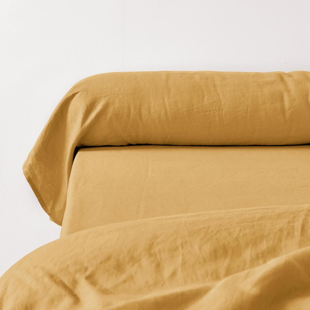 Plain Washed Linen Pillow or Bolster Cover – image 2