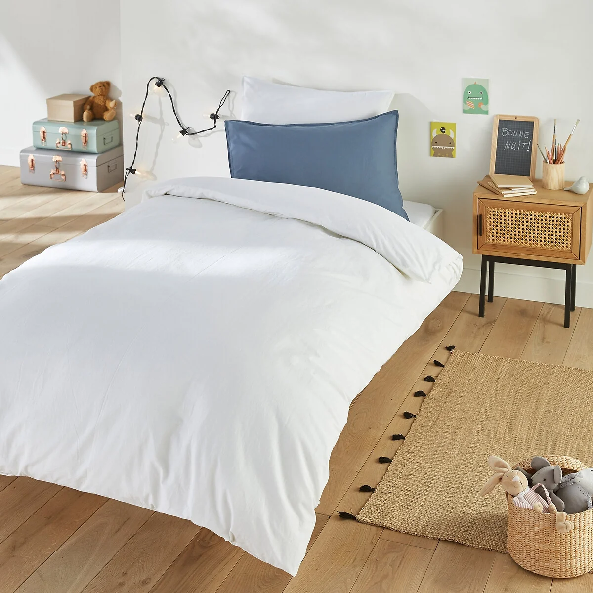 Scenario Plain 100% Washed Cotton Pillowcase – image 3