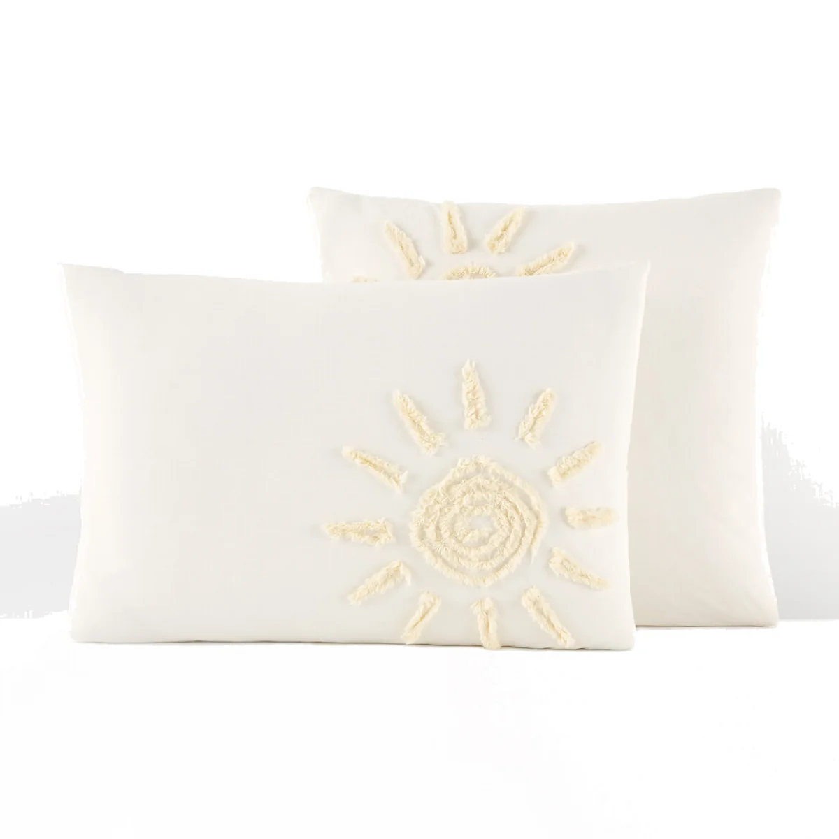 Melenaos Tufted Sun 100% Cotton Pillowcase – image 1