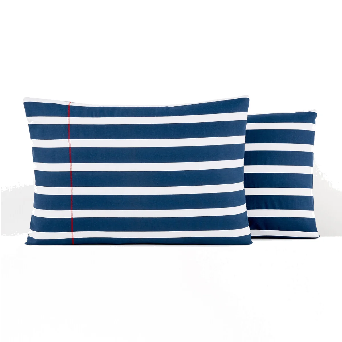 Malo Striped 100% Cotton Pillowcase – image 1