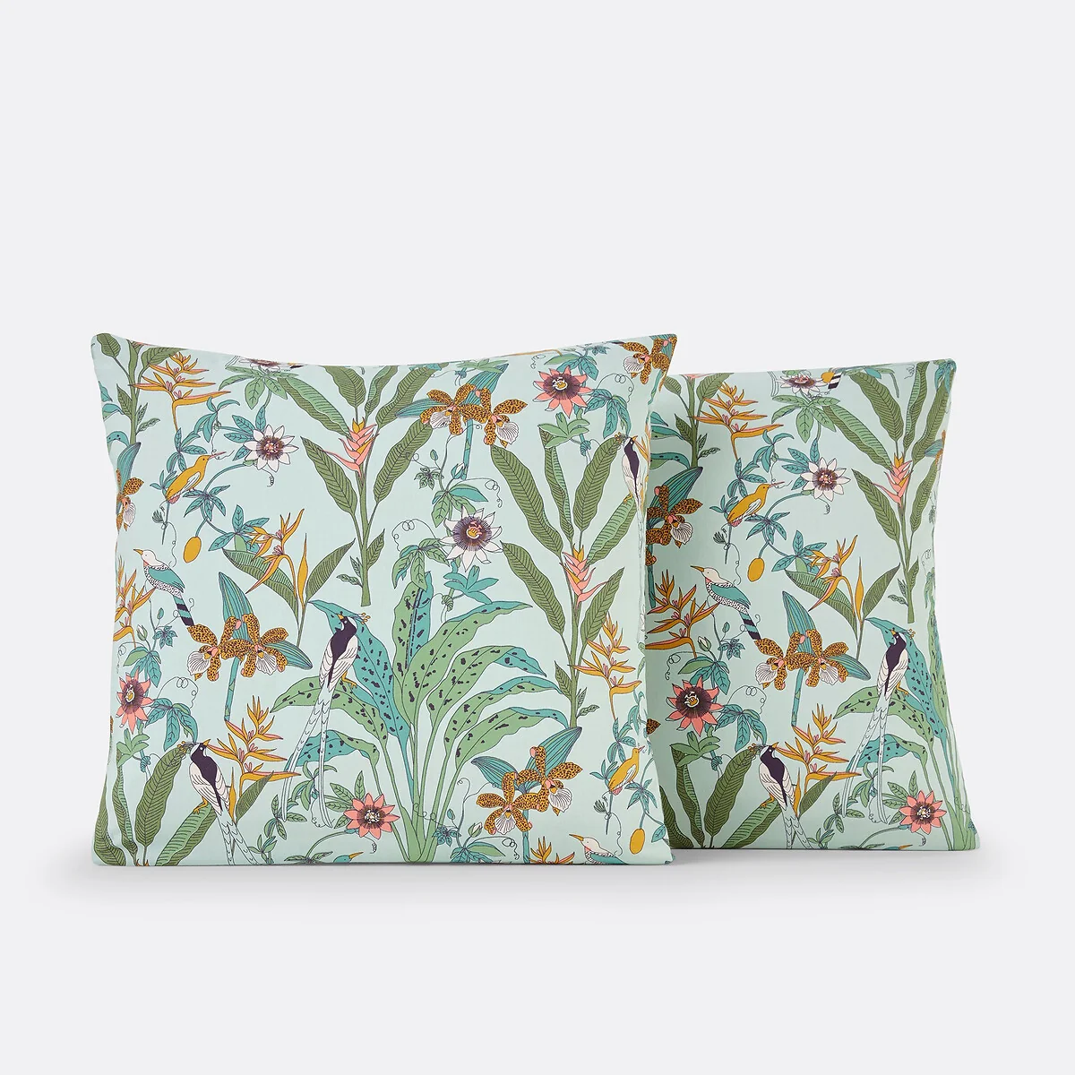Eden Flower Exotic Floral 100% Cotton Percale 200 Thread Count Pillowcase – image 3