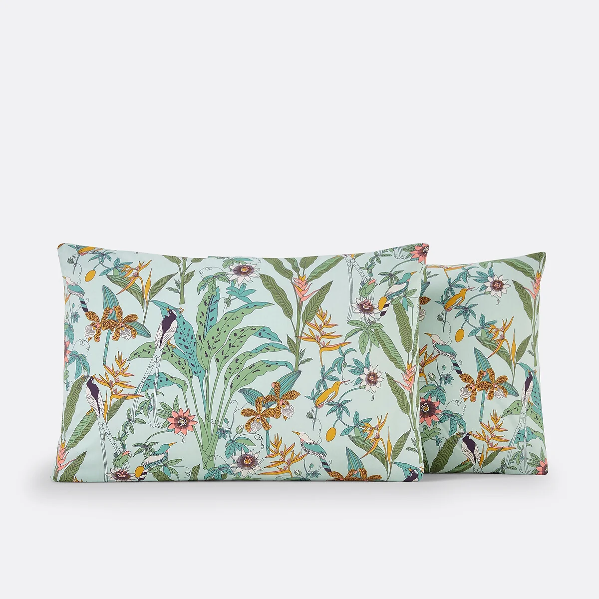 Eden Flower Exotic Floral 100% Cotton Percale 200 Thread Count Pillowcase – image 4