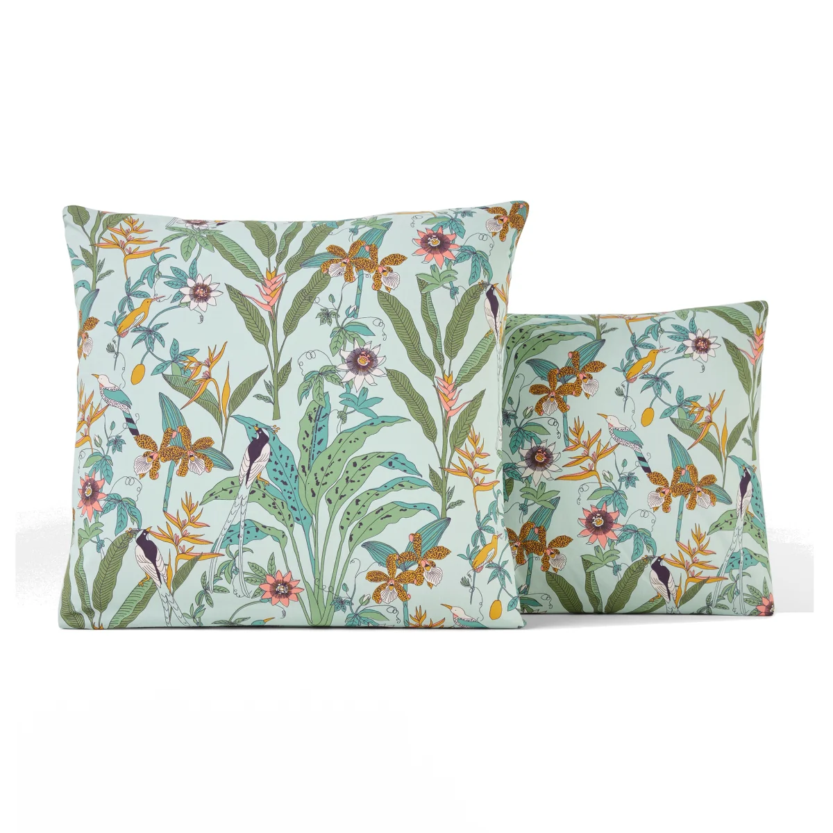 Eden Flower Exotic Floral 100% Cotton Percale 200 Thread Count Pillowcase – image 1