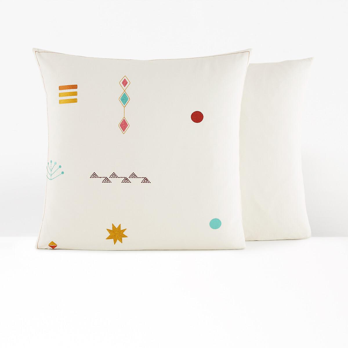 Imani Embroidered Vintage 100% Cotton Pillowcase – image 2