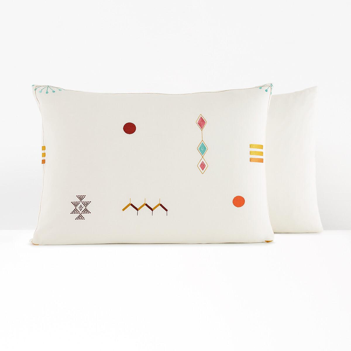 Imani Embroidered Vintage 100% Cotton Pillowcase – image 3