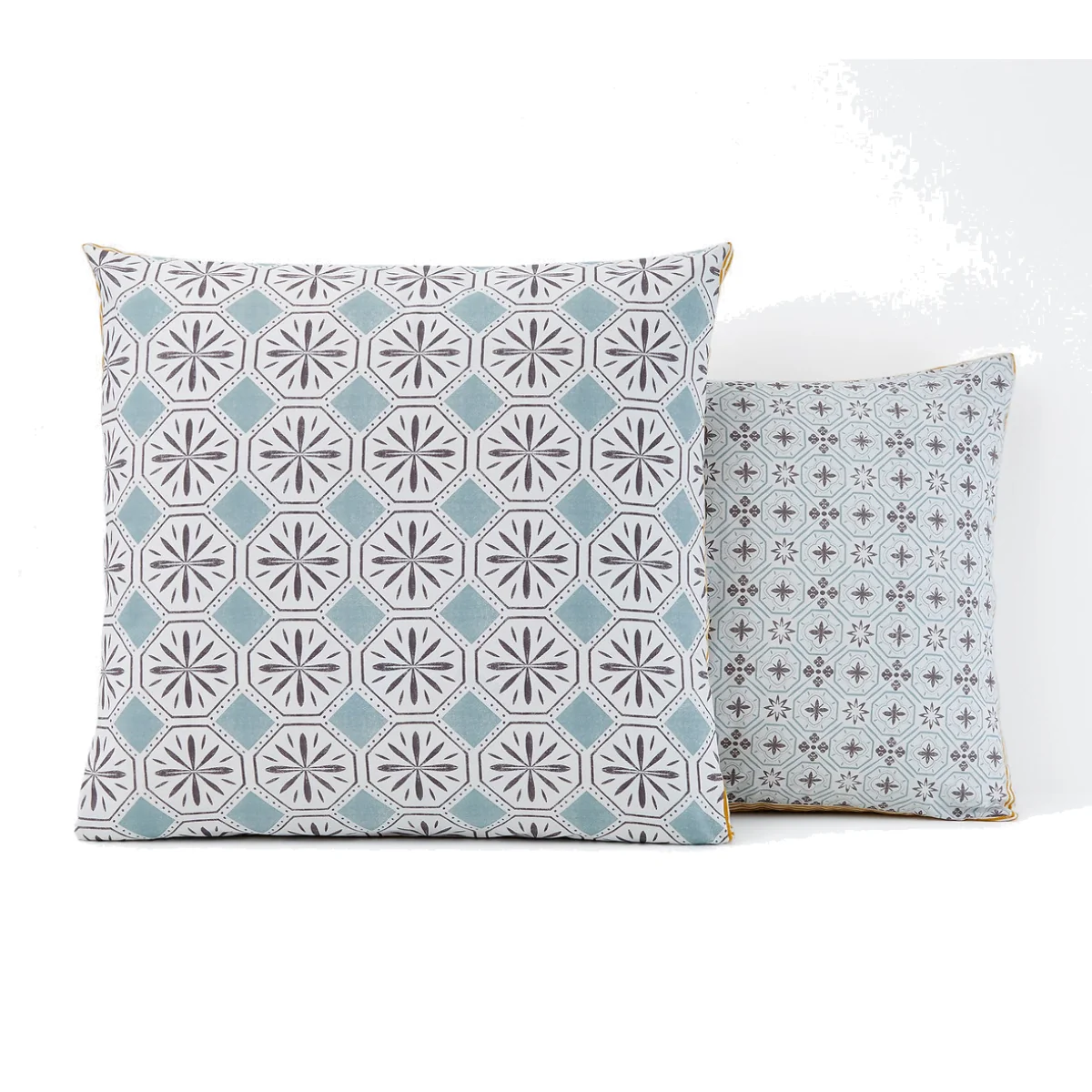 Salernes Tile Print 100% Cotton Pillowcase – image 1