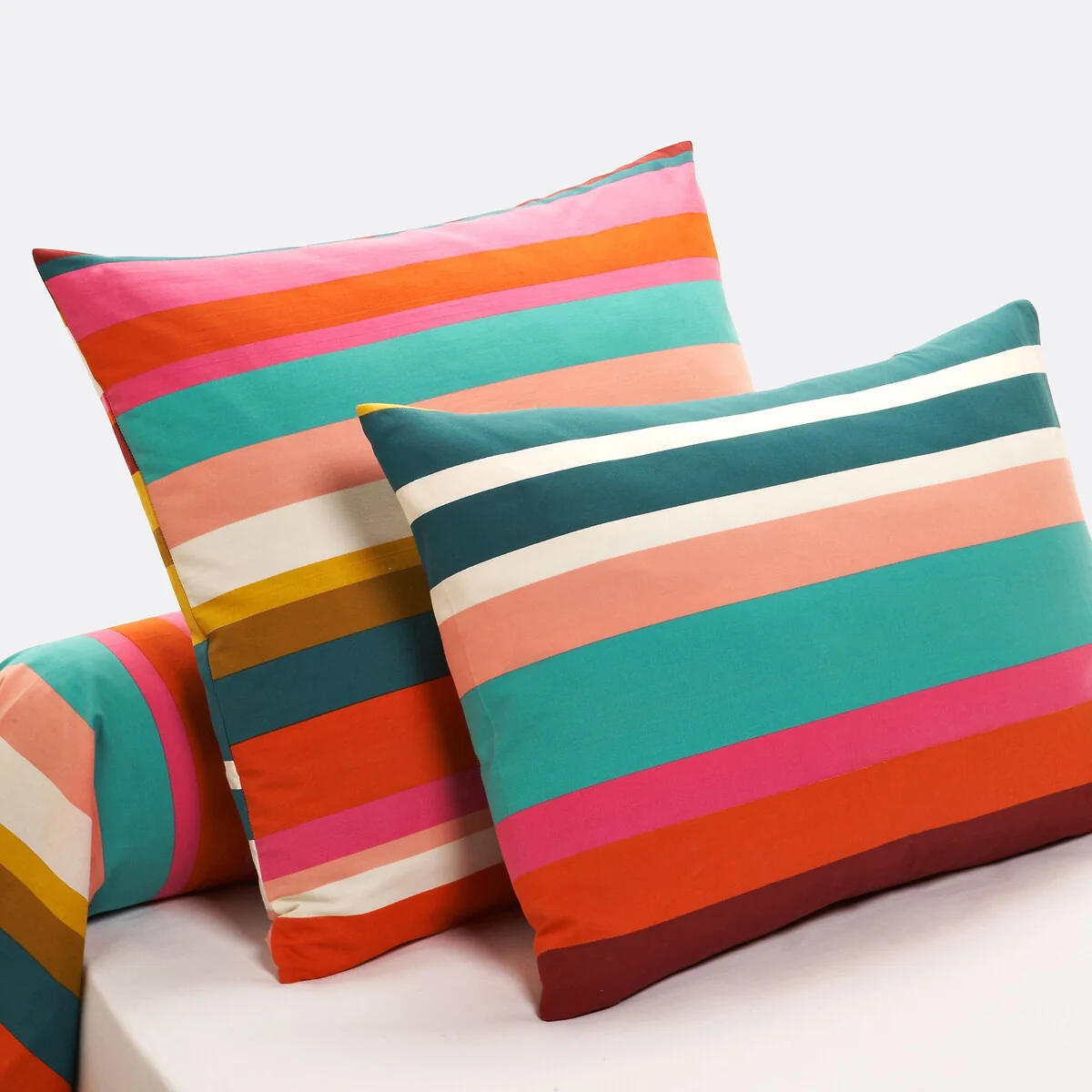 Paraiso Striped 100% Cotton Pillowcase – image 2
