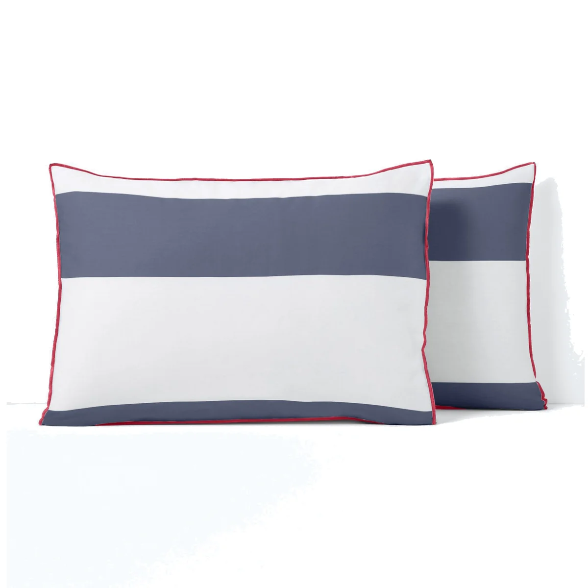 Yacht Striped 100% Cotton Pillowcase – image 1