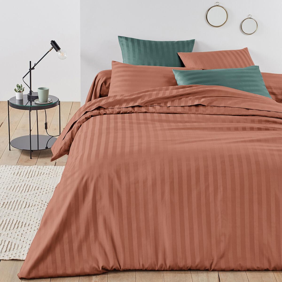 Striped Cotton Satin Bolster Cover – image 2