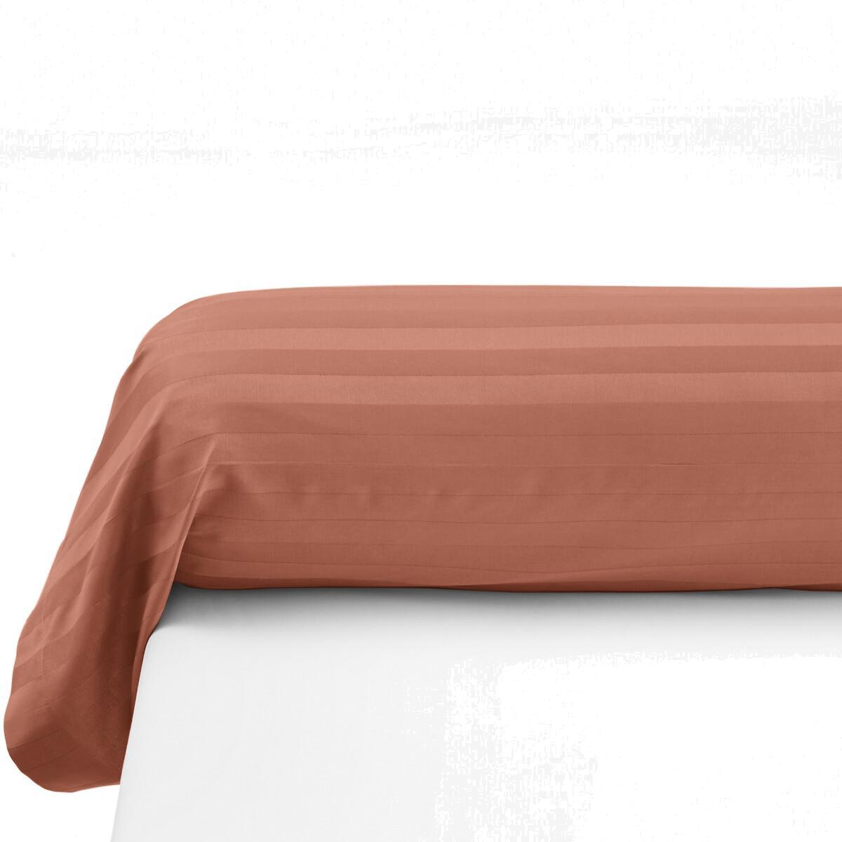 Striped Cotton Satin Bolster Cover – image 1