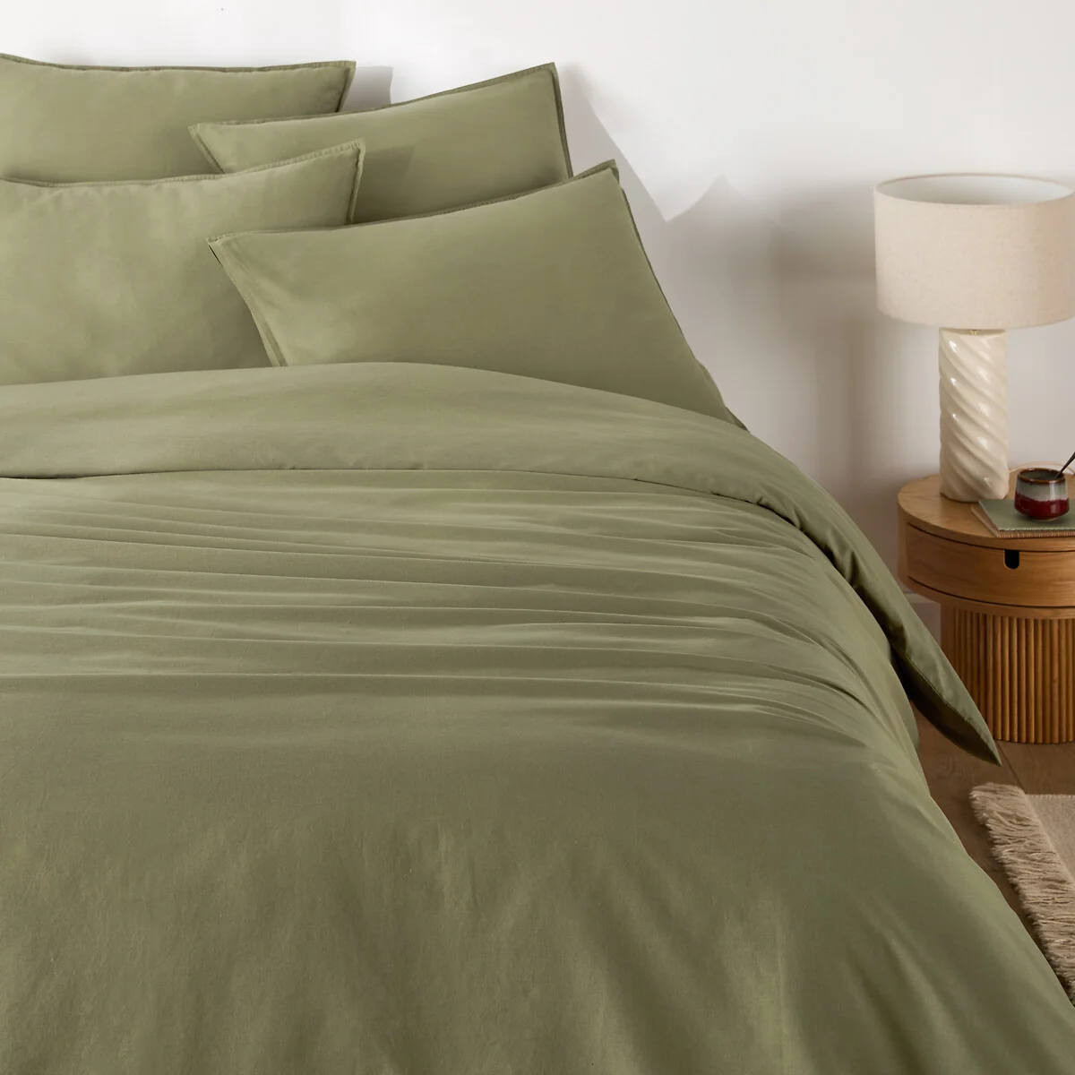 Scenario Plain 100% Washed Cotton Pillowcase – image 4