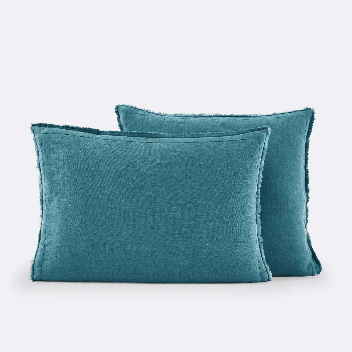 Linot Fringed 100% Washed Linen Pillowcase – image 2
