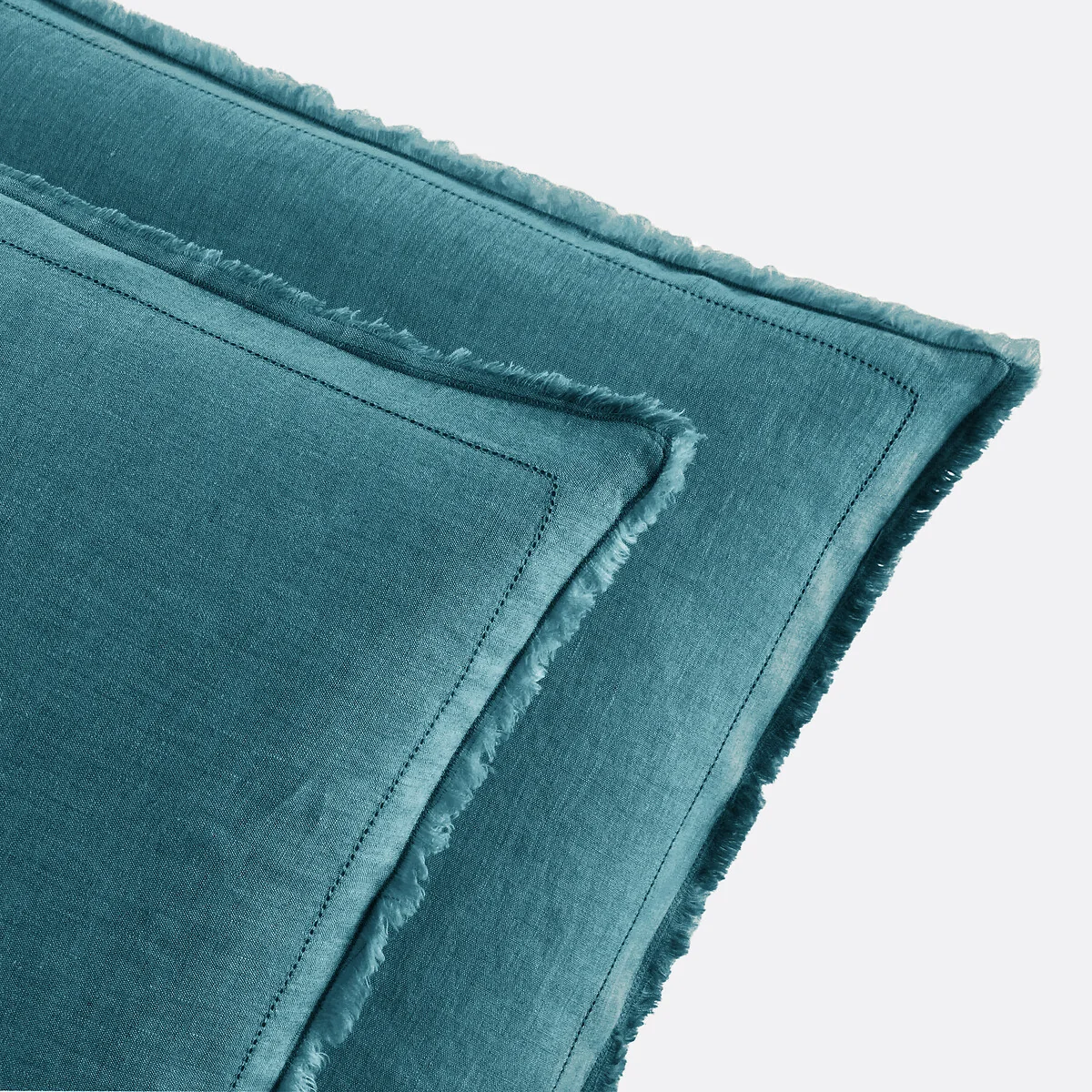 Linot Fringed 100% Washed Linen Pillowcase – image 3