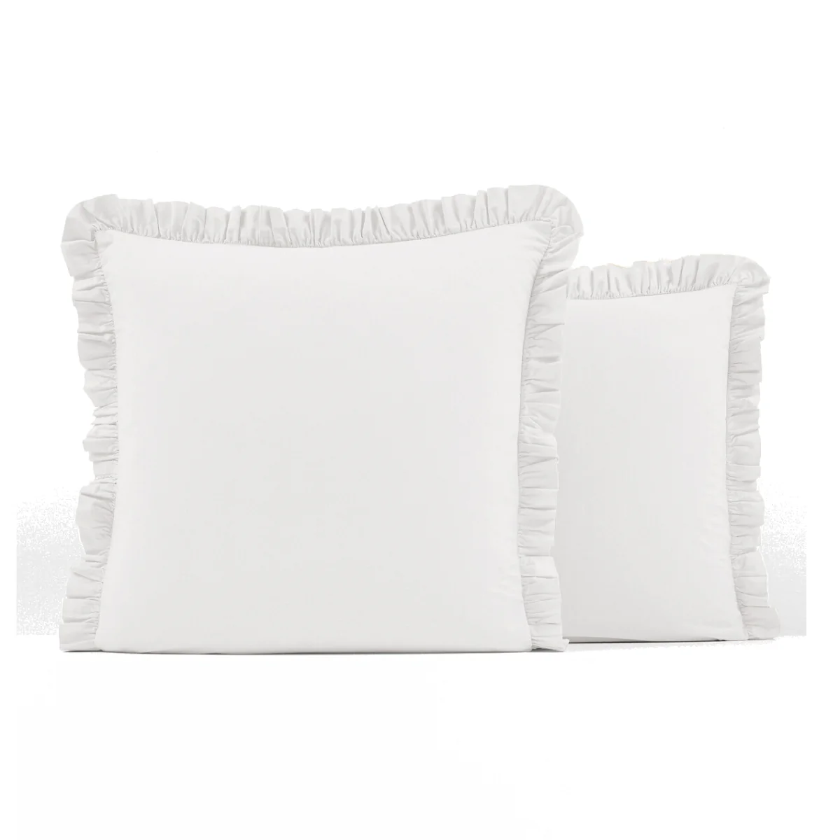 Ruffle 100% Washed Cotton Pillowcase – image 1