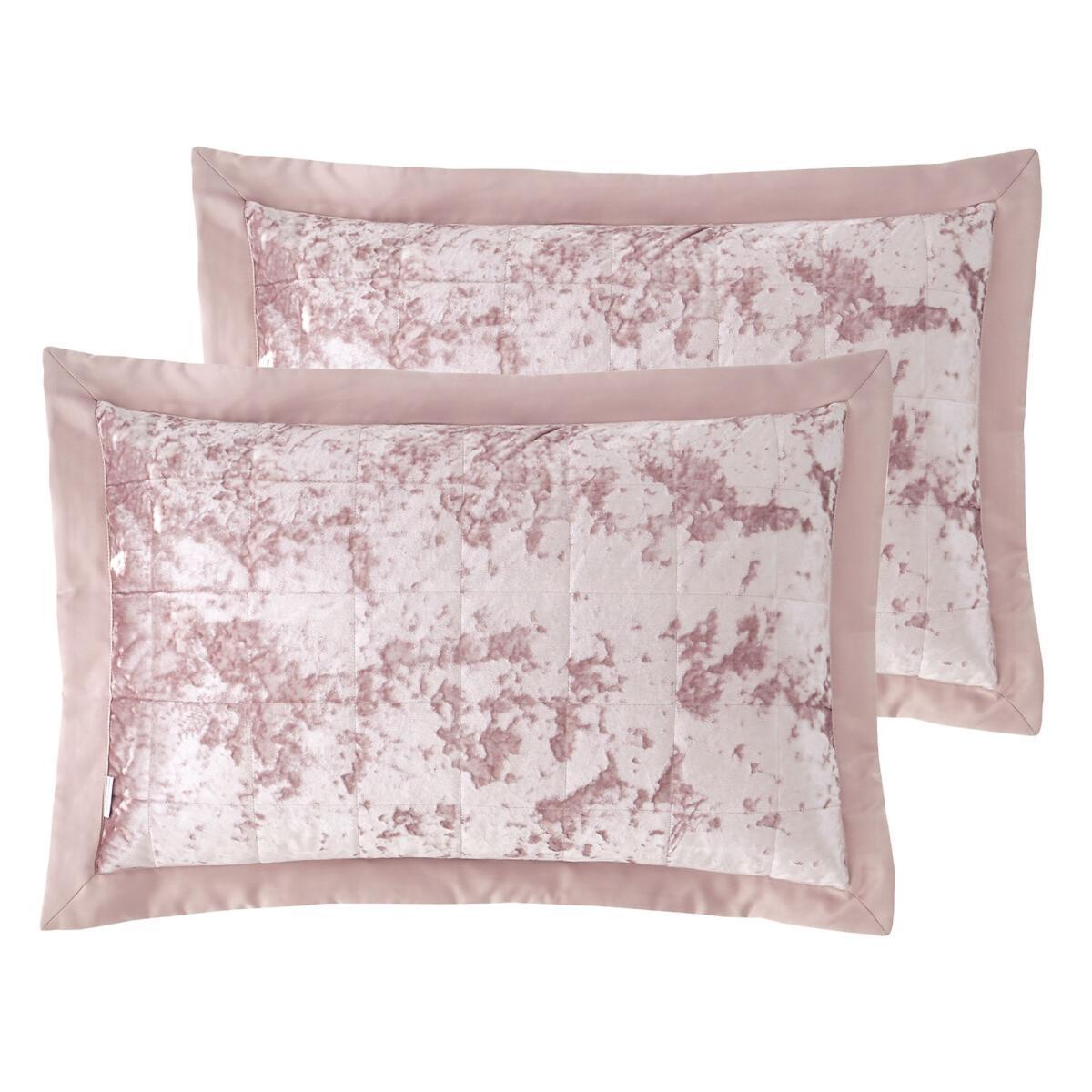 Pair of Crushed Velvet Pillowsham Covers – image 3