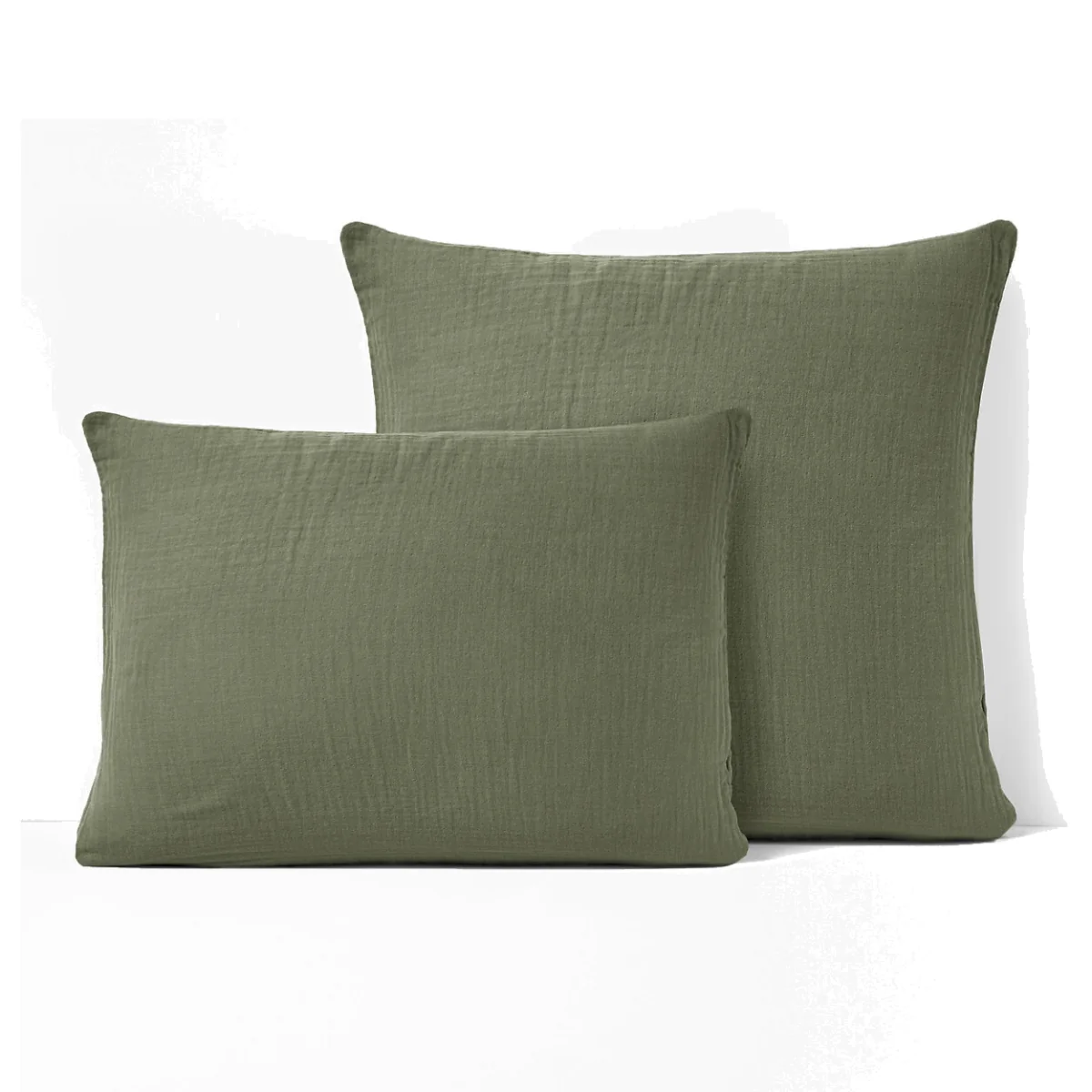 Kumla Plain Cotton Muslin Pillowcase – image 1