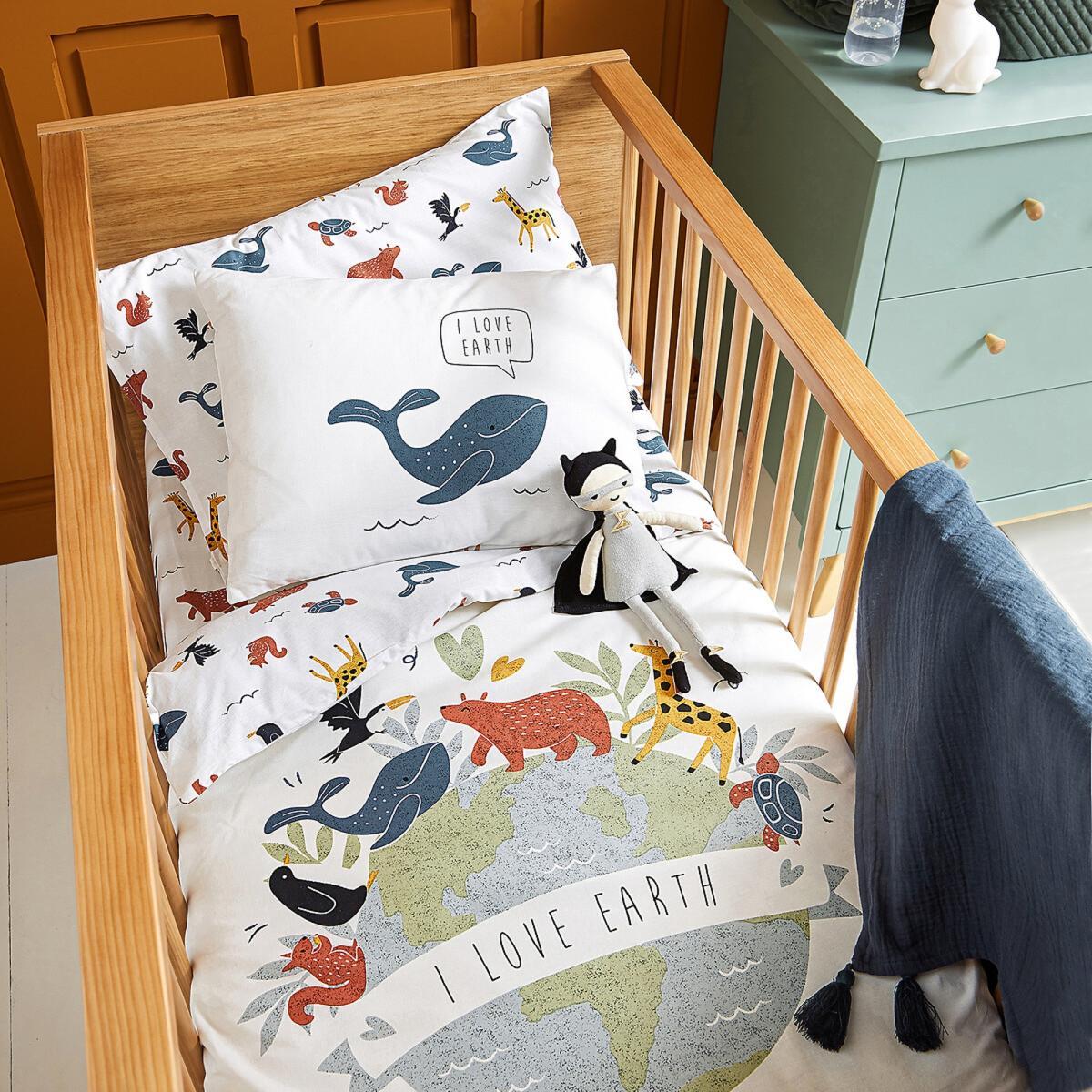 Earth Square Pillowcase/Cushion Cover in Organic Cotton – image 3