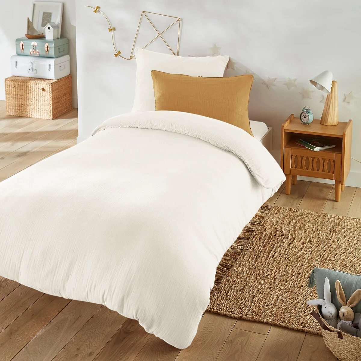 Kumla Plain 100% Cotton Muslin Pillowcase – image 3