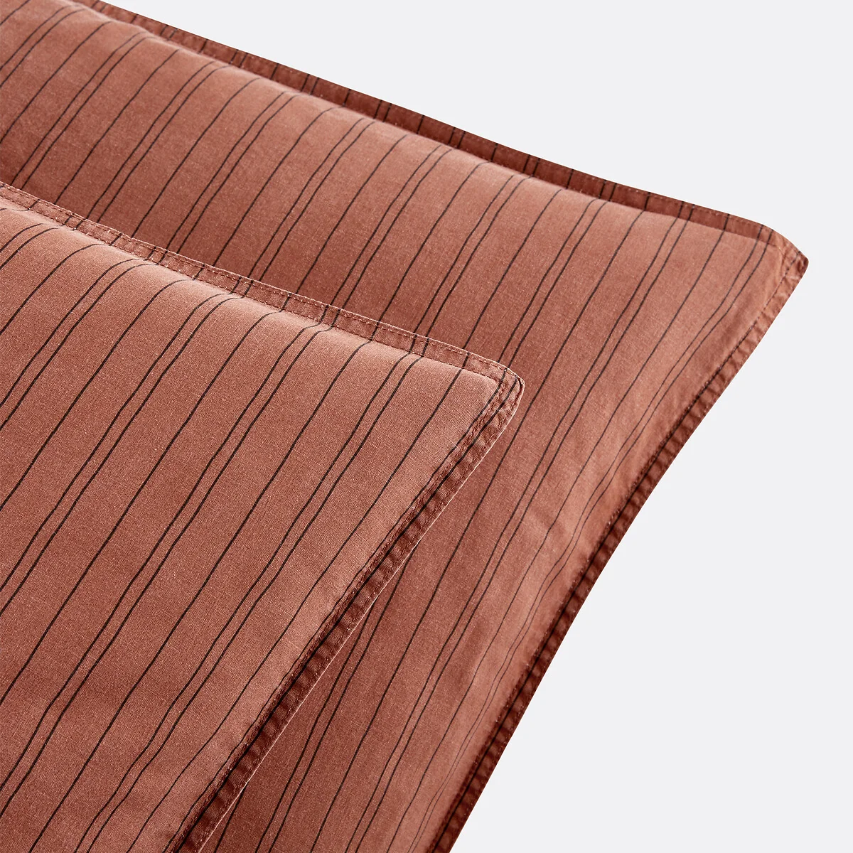 Monille Checked 100% Washed Cotton Pillowcase – image 2