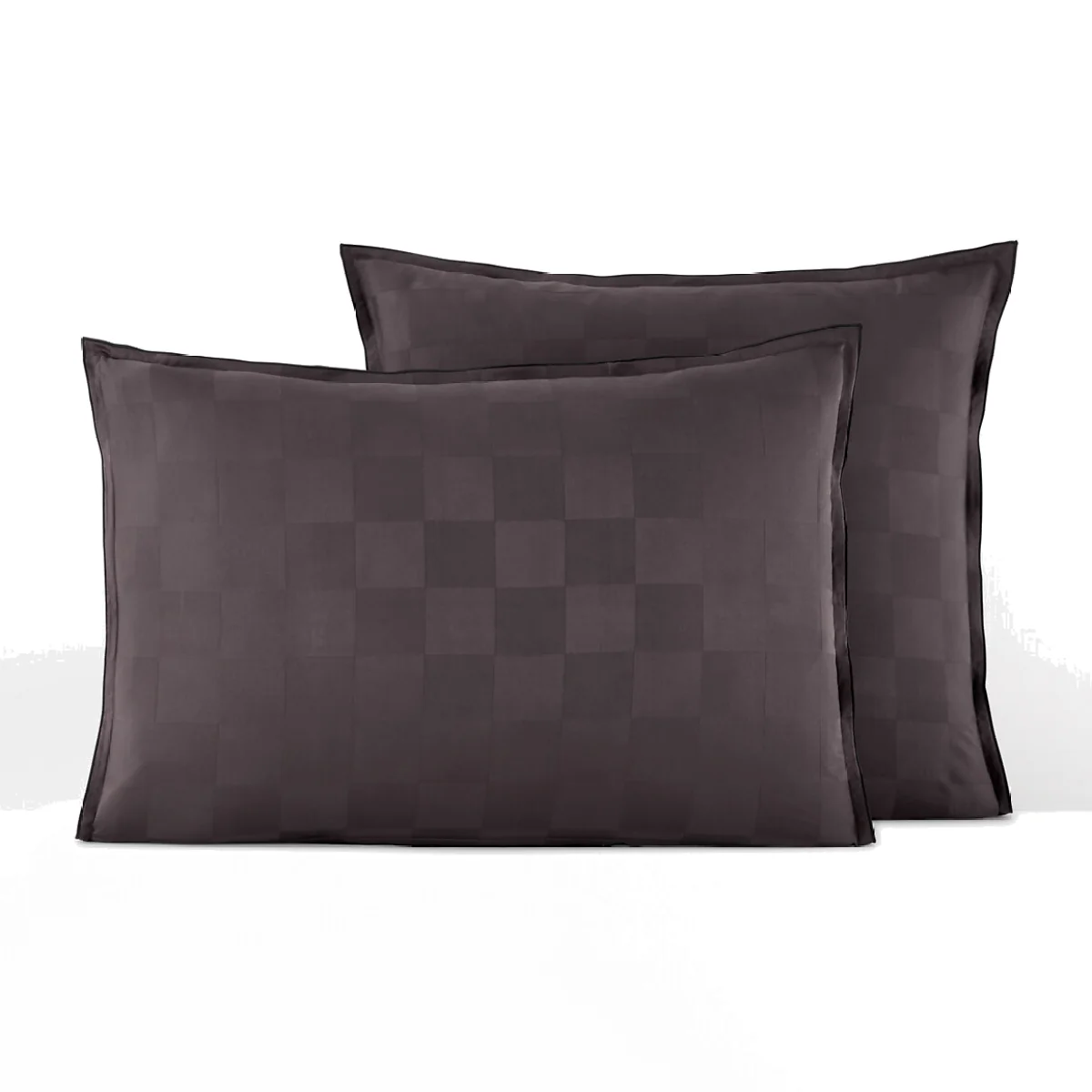 Victor Checkerboard 100% Washed Cotton Satin 300 Thread Count Pillowcase – image 1