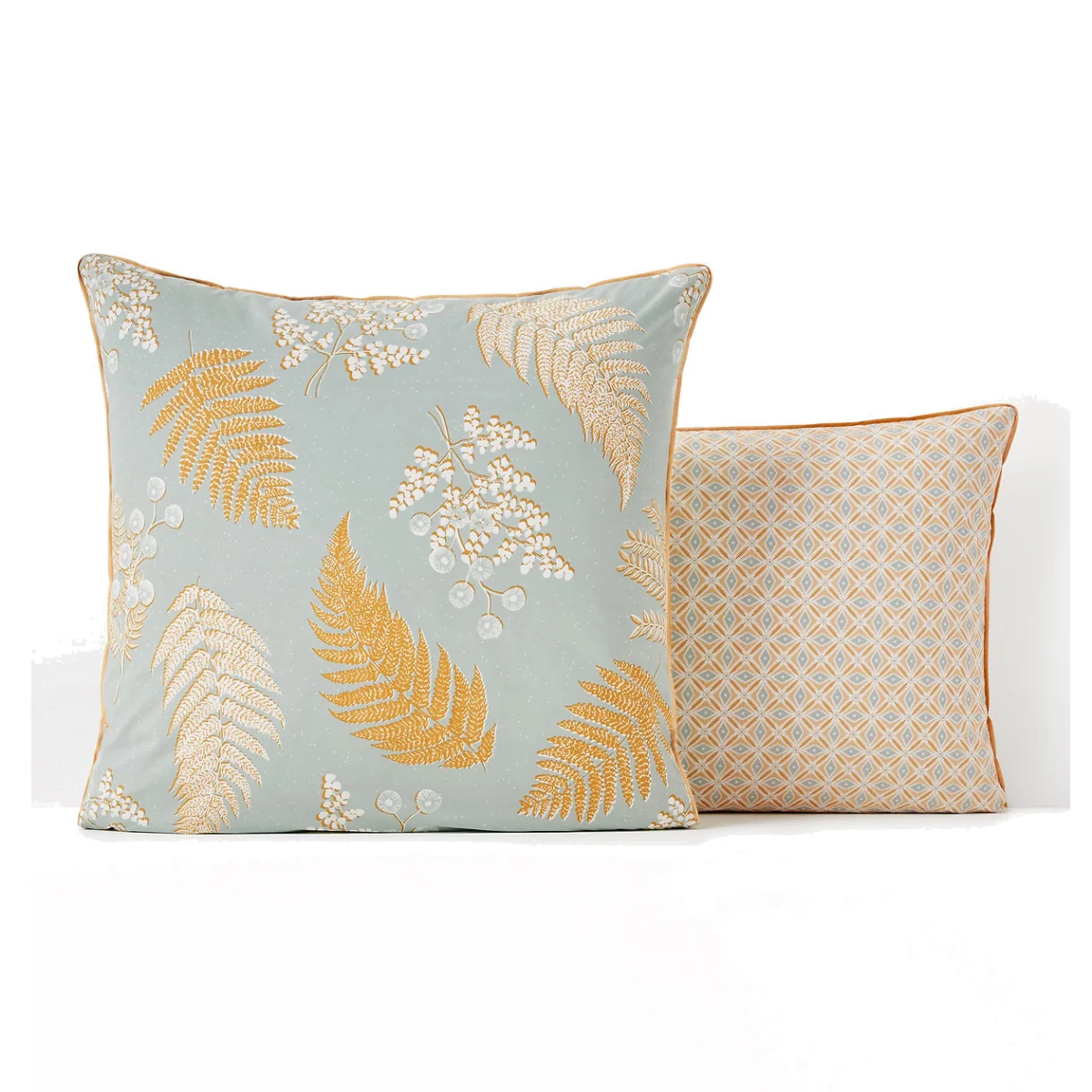 Fougère Floral 100% Cotton Percale 200 Thread Count Pillowcase – image 1