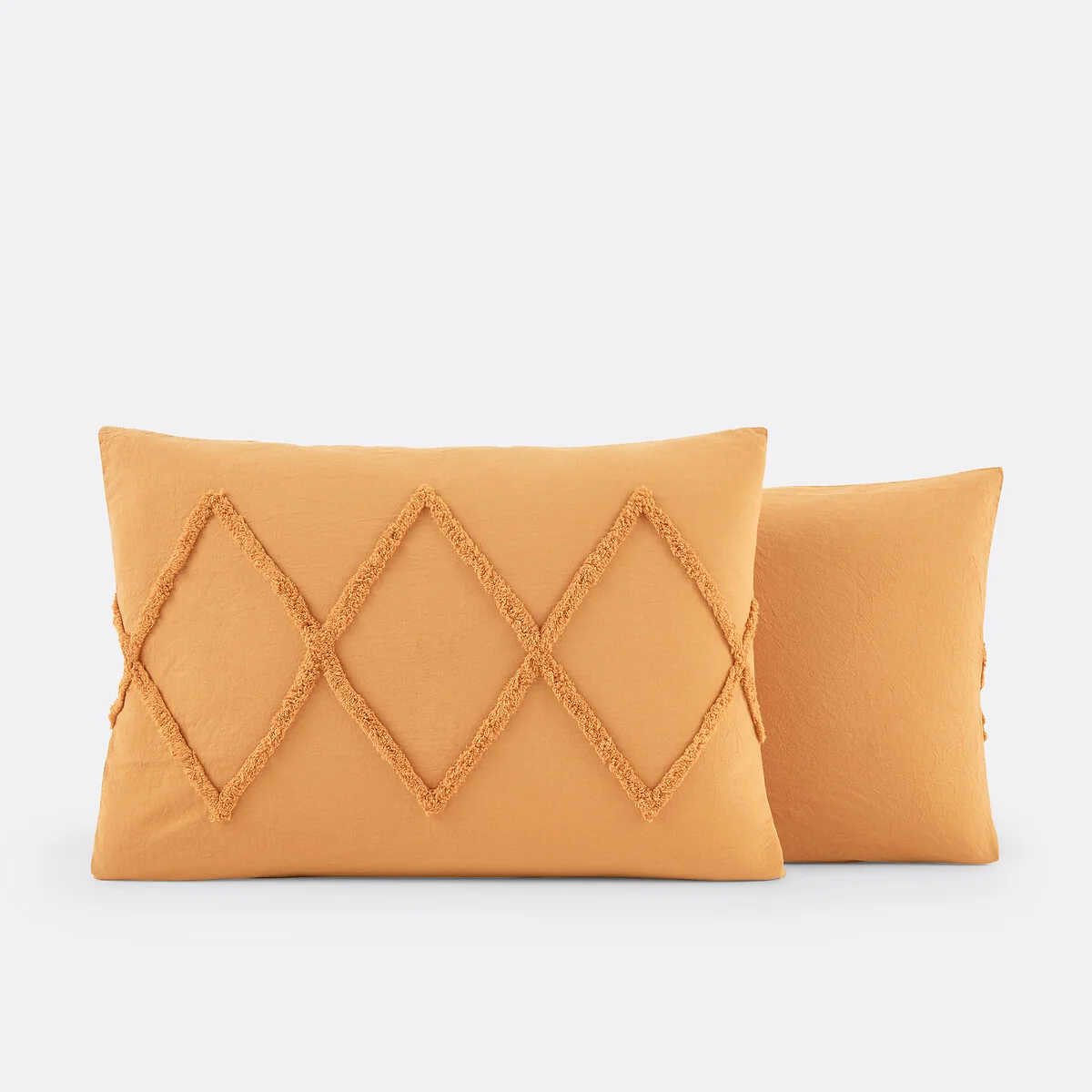 Assa Ochre Tufted Cotton Pillowcase – image 4