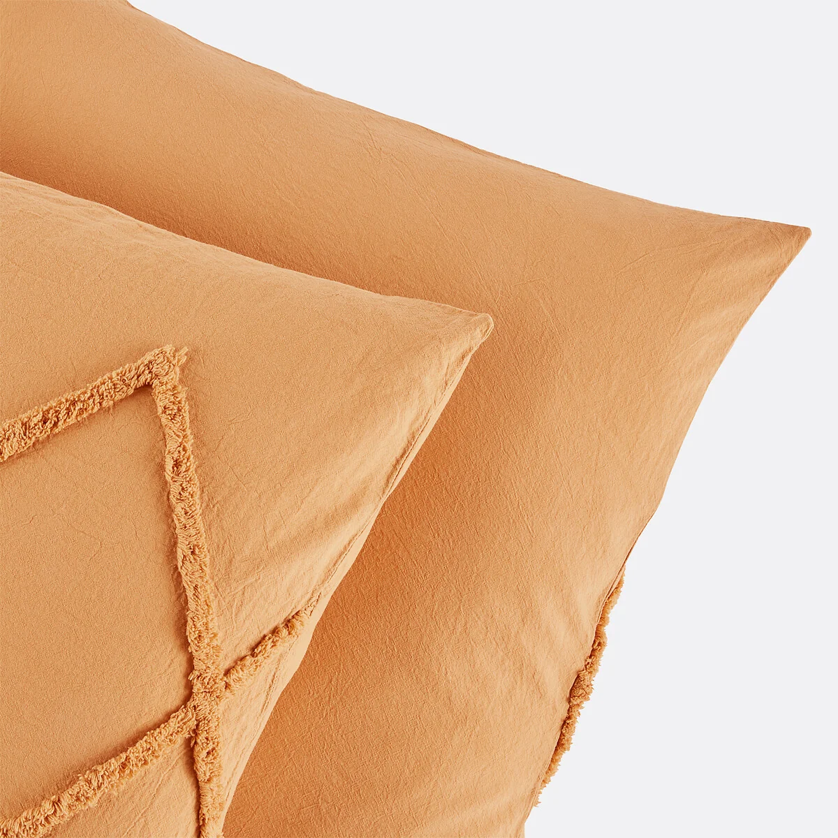 Assa Ochre Tufted Cotton Pillowcase – image 5