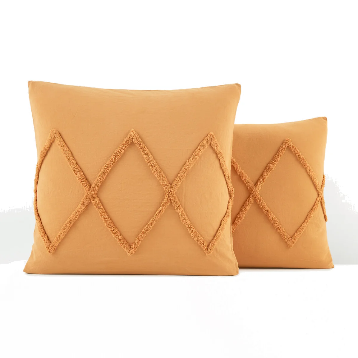 Assa Ochre Tufted Cotton Pillowcase – image 1