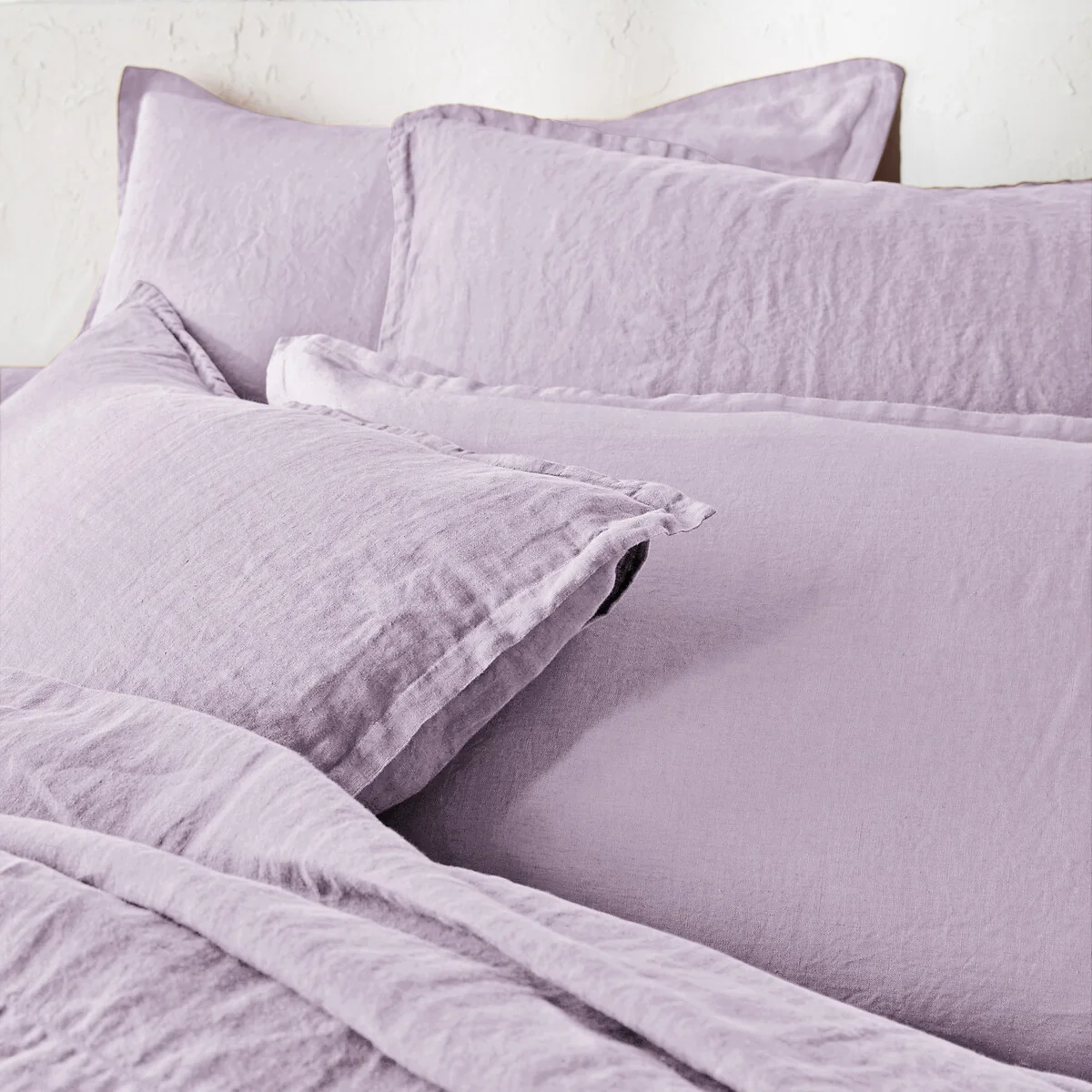 Linot Plain 100% Washed Linen Pillowcase – image 1