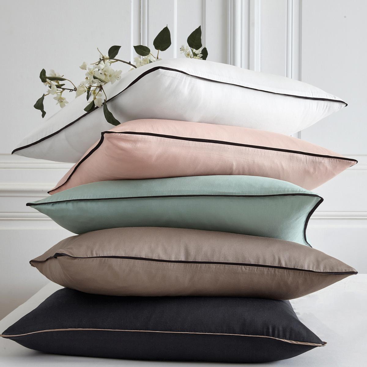Pavone Washed Cotton Satin Pillowcase – image 7