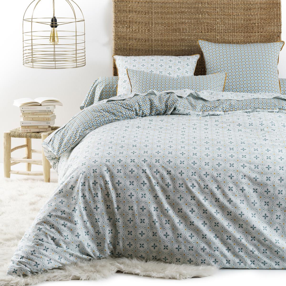 Teyben Floral Cotton Percale Bolster Pillowcase – image 2